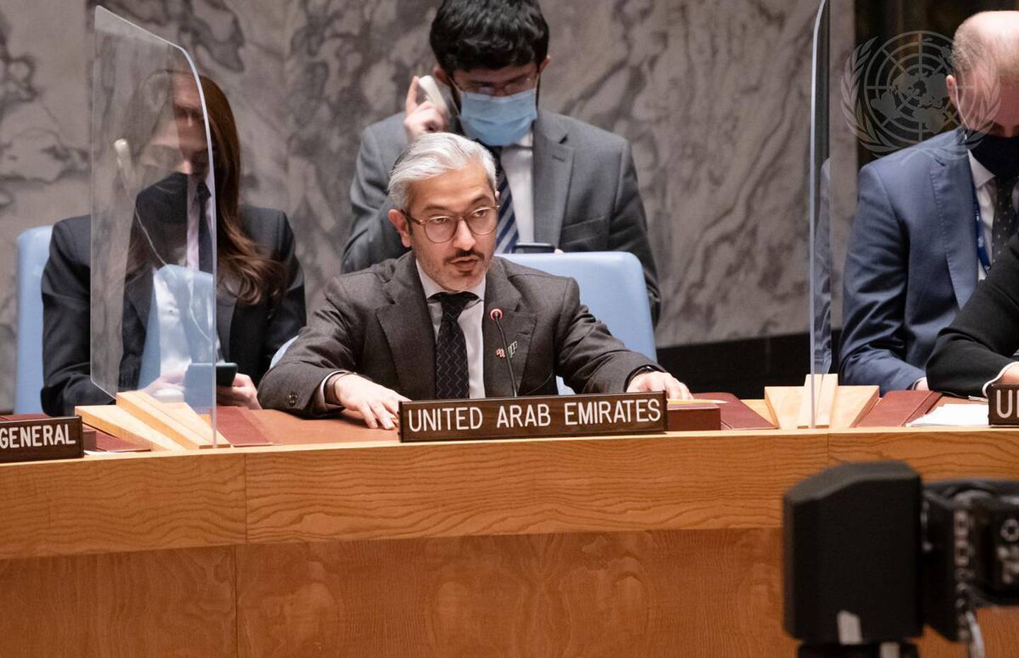 The UAE's Deputy Permanent Representative to the UN, Mohamed Abushahab, said terrorist groups have been using Islam to justify their campaigns of violence.  Image: United Nations