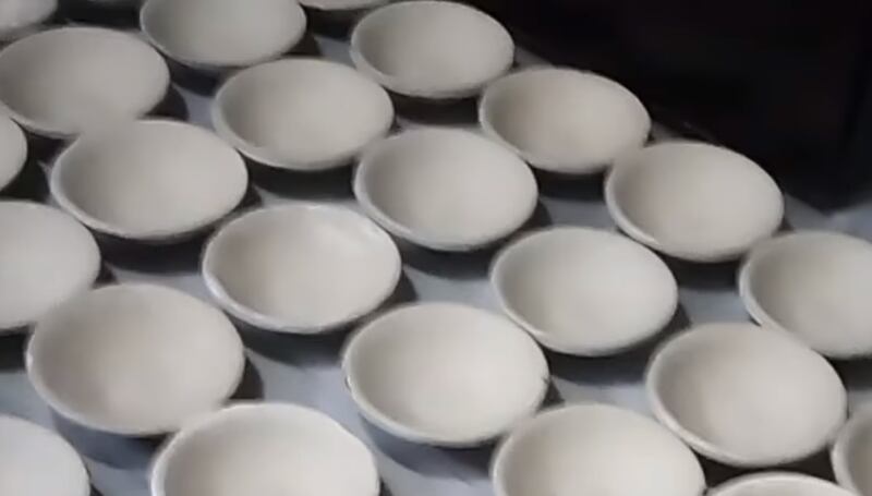 The Syrian government says it discovered bowls made from Captagon. Photo: Syrian Interior Ministry