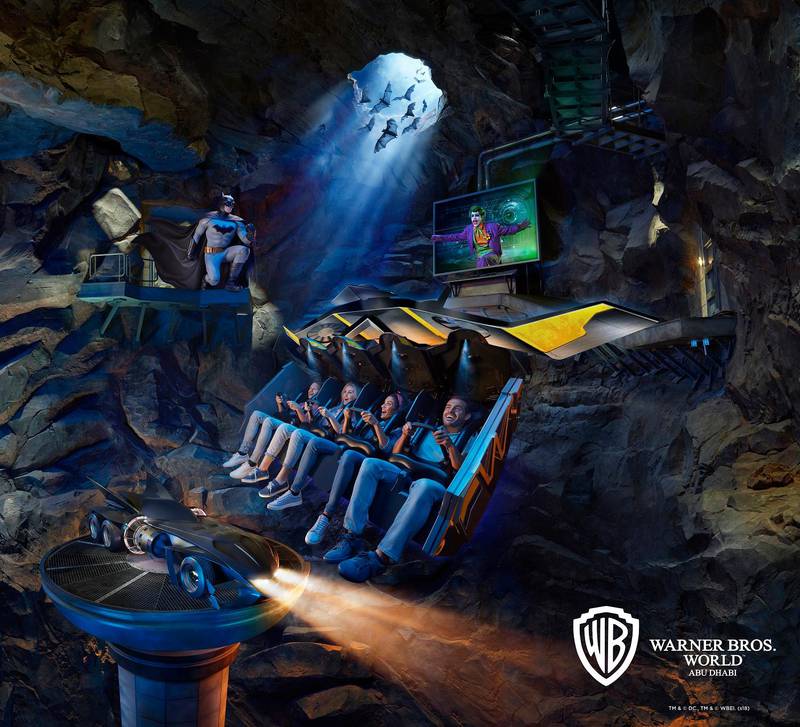 Batman: Knight Flight is now open at Warner Bros World Abu Dhabi. Courtesy Warner Bros World Abu Dhabi 