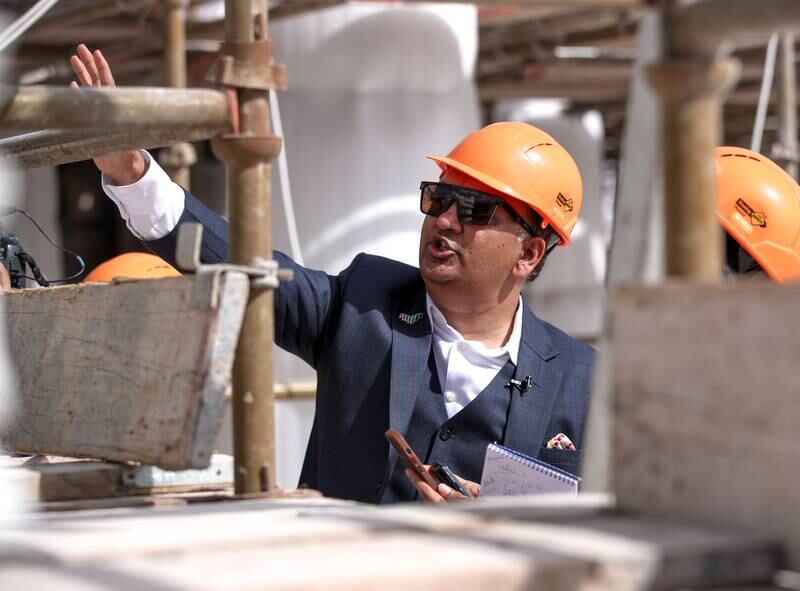 Pranav Desai, project director, talks about the construction and installation of marble carvings at Baps Hindu Mandir, Abu Dhabi. All photos unless otherwise stated: Victor Besa / The National
