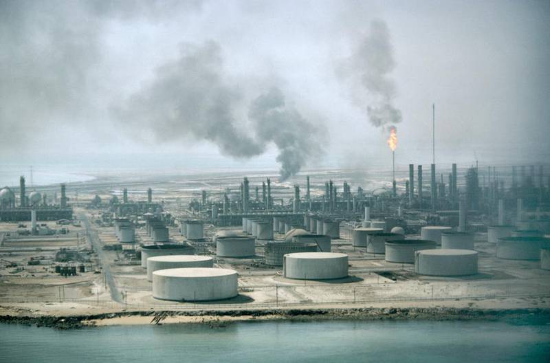 A petrochemicals complex owned by Saudi Aramco in Dhahran. Egypt is proposing a $7.5bn petrochemicals project across a 3.56 million sq m site at Ain Sokhna, within the Suez Canal Economic Zone. Getty Images