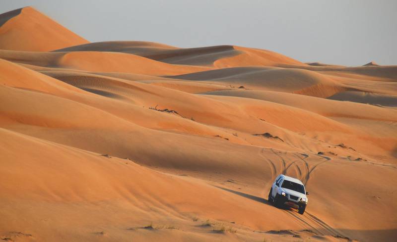 The Sharqiya Sands, also known as Wahiba sands region. Getty Images