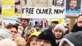 Protesters in Brussels demand Iran frees jailed Belgian Olivier Vandecasteele