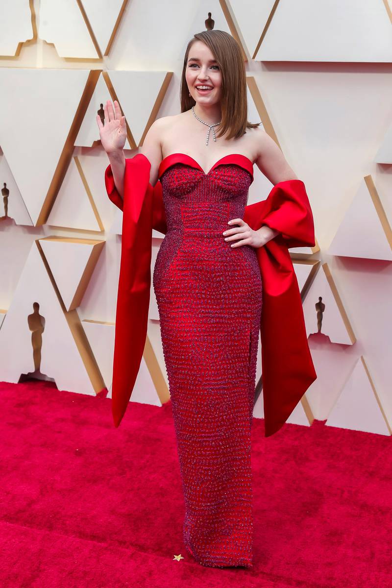 Kaitlyn Dever wearing custom Louis Vuitton at the 92nd annual Academy Awards ceremony at the Dolby Theatre in Hollywood, California, USA, 09 February 2020. EPA