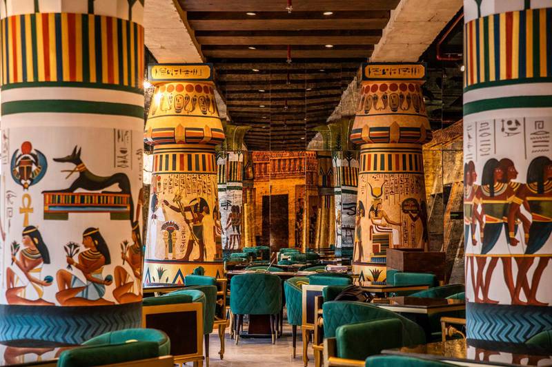 Khofo Egyptian resaurant at Al Seef has a pharaoh-inspired setting