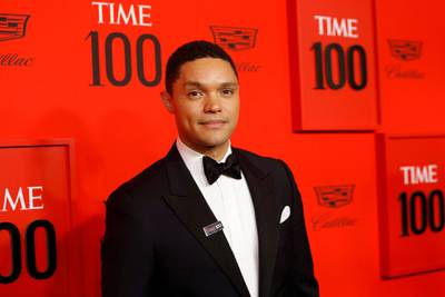 Trevor Noah arrives on the red carpet for the Time 100 Gala at the Lincoln Center in New York on April 23, 2019. Reuters