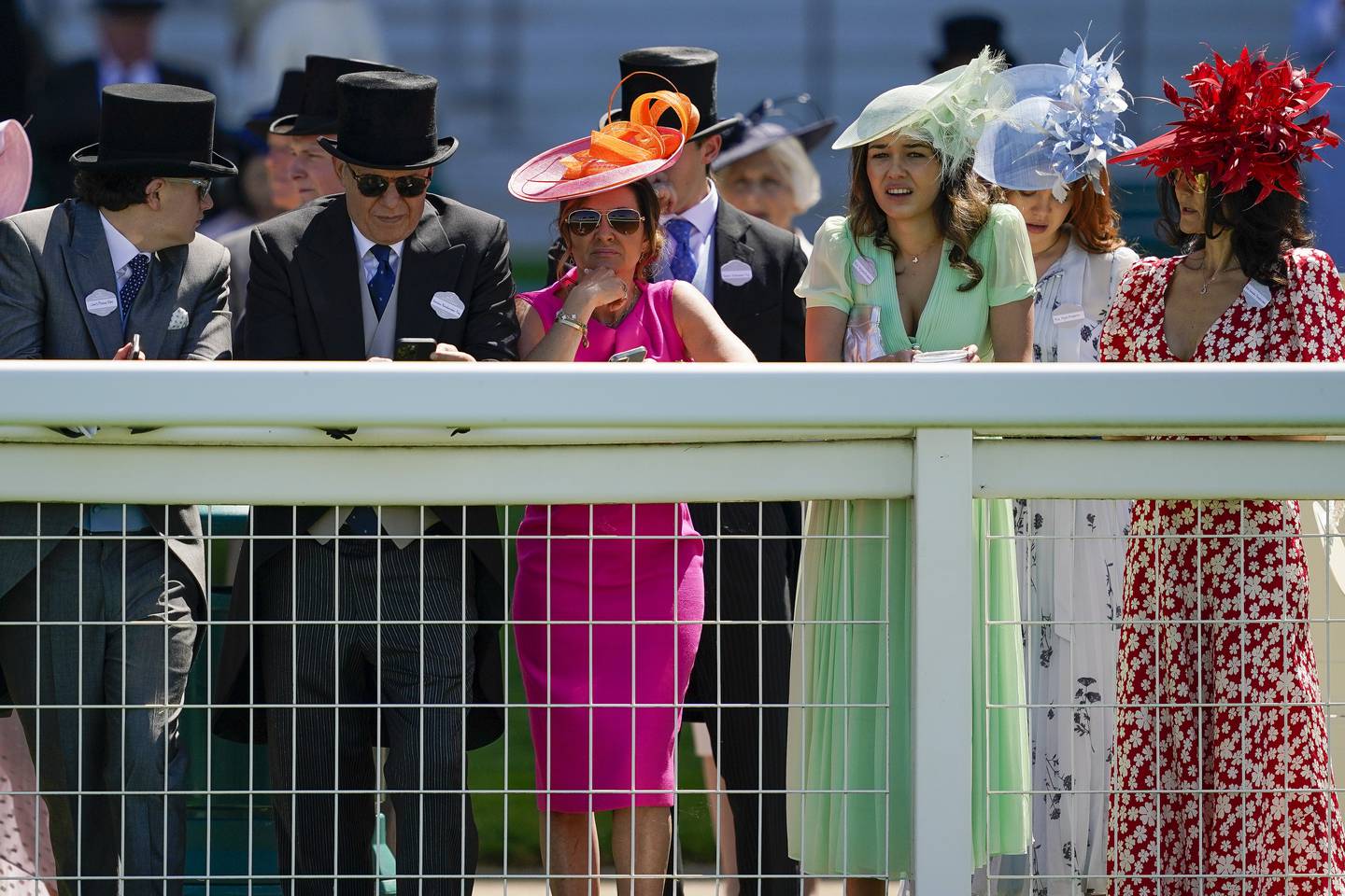 Racegoers wait for the royal procession at Royal Ascot 2022. Getty Images