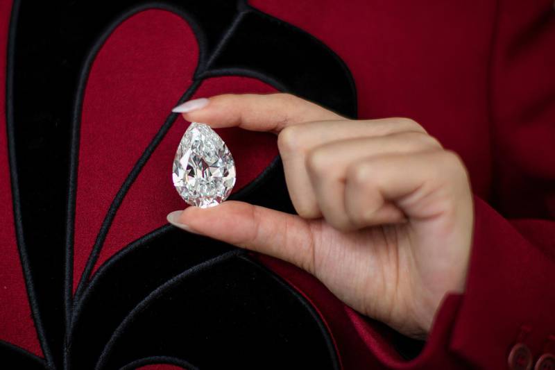 The gem carries a pre-sale estimate of $10 million to $15 million. Reuters