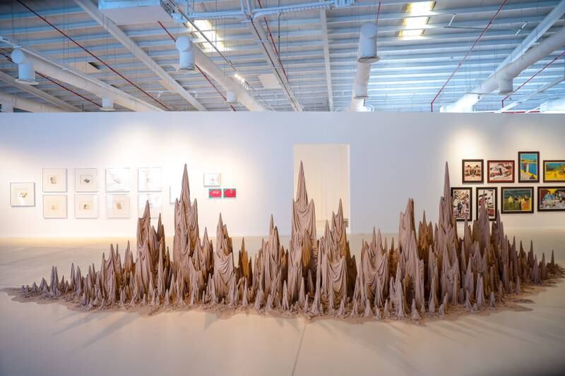 Zahrah Al Ghamdi, 'Birth of a Place', 2021. This was one of dozens of works by 63 artists on show in Riyadh as part of the Diriyah Contemporary Art Biennale. Photo: Diriyah Foundation