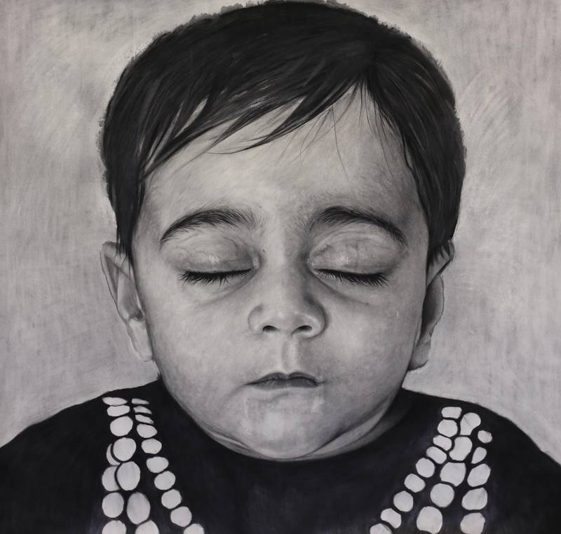 Head of child II (From A Distance), 2016 by Behjat Omer Abdulla