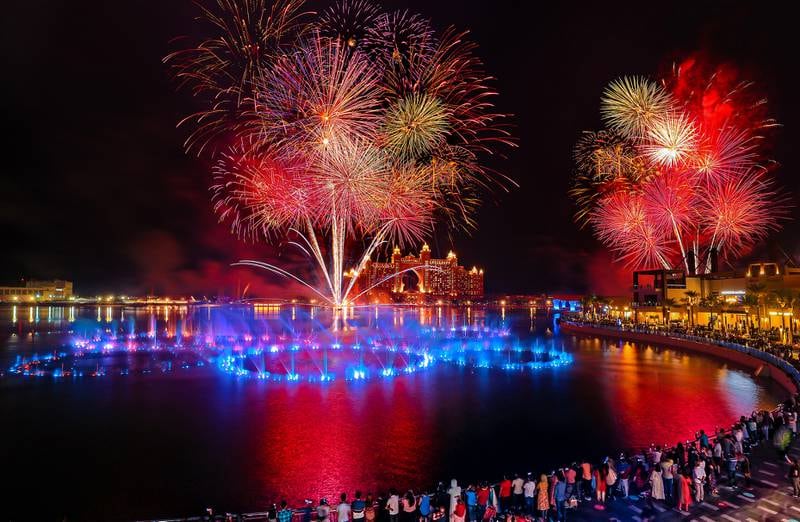 The Pointe in Dubai will host a fireworks and fountain show at 9pm on December 2