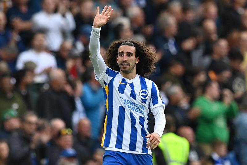 Right-back: Marc Cucurella (Brighton): Shoehorned in at right-back in this XI, Cucurella is another player who makes the team two weeks running. The Brighton full-back was superb again against Manchester United, scoring the second goal in the 4-0 victory. AFP