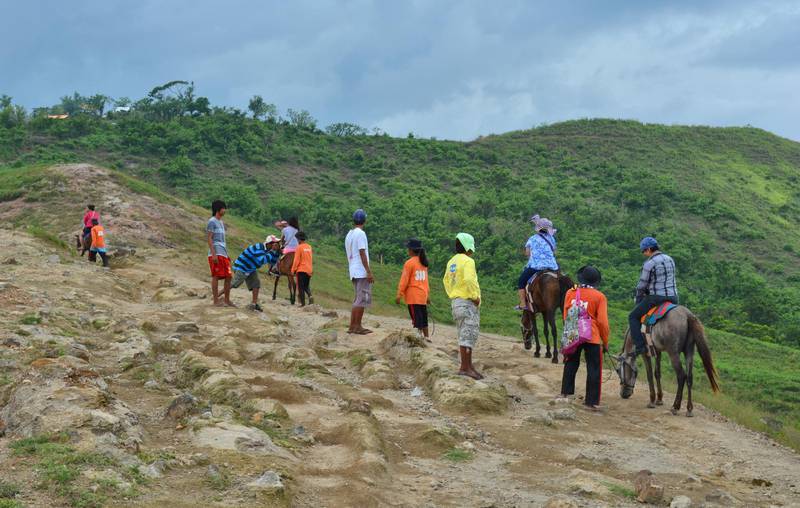 Tours take trekkers to the rim of the Taal volcano. Courtesy Ronan O'Connell