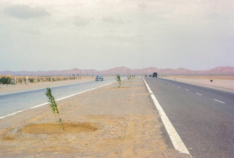 The motorway between Abu Dhabi city and Al Ain
