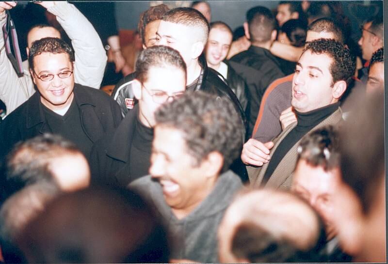 Khaled swarmed by fans during his show at New York's Beacon Theatre in 2002