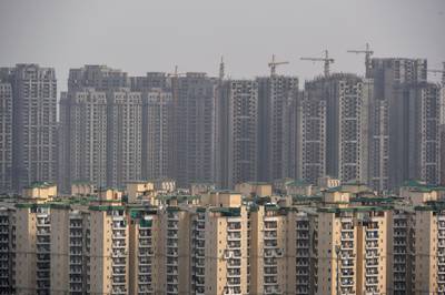 Property market in India is has faced headwinds in recent quarters on the back of a liquidity crunch.  AFP 