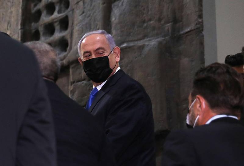 Mr Netanyahu vowed to not be silenced and said he would do "daily battle against the incoming government". AFP