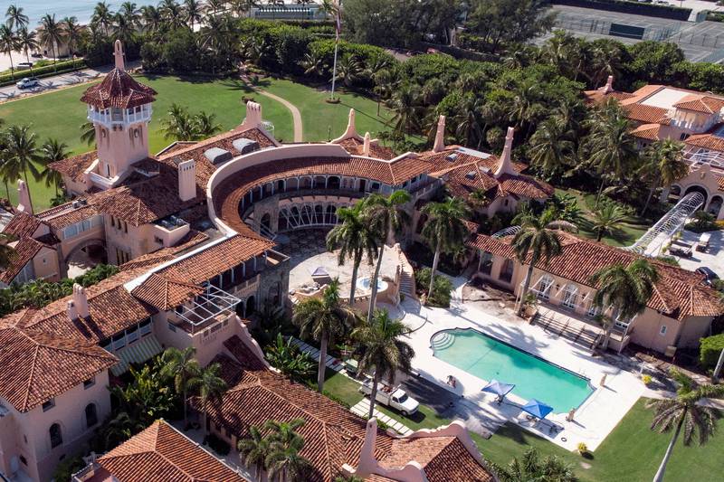 The Mar-a-Lago property was raided by agents on August 8. Reuters