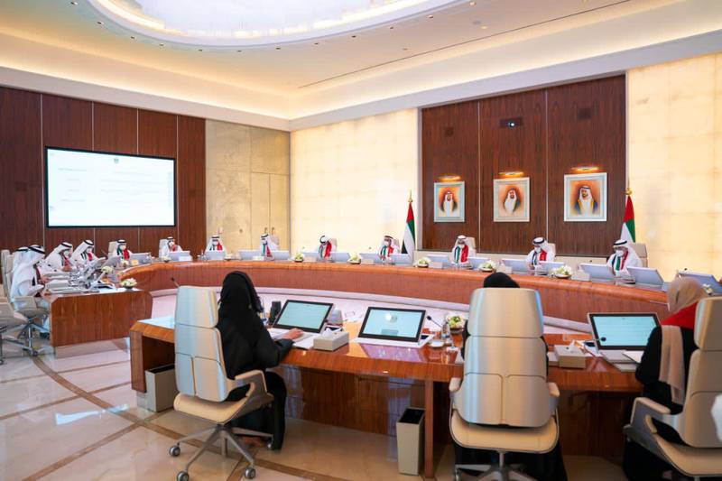 Sheikh Mohammed bin Rashid, Prime Minister and Ruler of Dubai, chairs a UAE Cabinet meeting on Sunday. Courtesy: Sheikh Mohammed bin Rashid Twitter