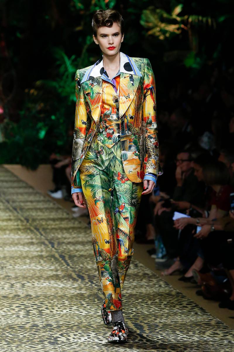Matching waistcoats at Dolce & Gabbana