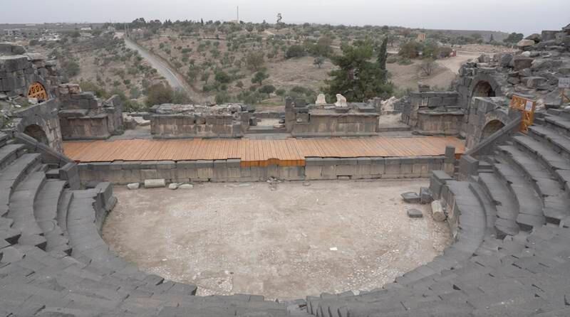 An ancient amphitheatre in Umm Qais. Amy McConaghy / The National