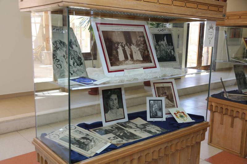 Images and artefacts from Princess Fawzia’s engagement and 1939 imperial wedding in Cairo. Courtesy American University in Cairo
