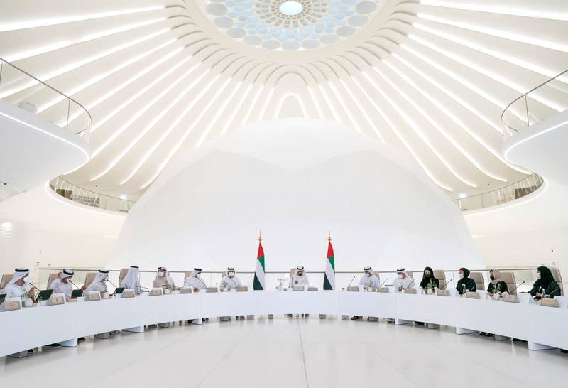 Sheikh Mohammed bin Rashid, Vice President and Ruler of Dubai, chaired a Cabinet meeting on Tuesday. All photos: Mohammed bin Rashid / Twitter