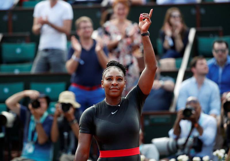 Tennis - French Open - Roland Garros, Paris, France - May 29, 2018   Serena Williams of the U.S. celebrates winning her first round match against Czech Republic's Kristyna Pliskova   REUTERS/Pascal Rossignol