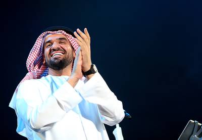 Emirati singer Hussain Jassmi will perform a National Day concert in Abu Dhabi. Satish Kumar / The National