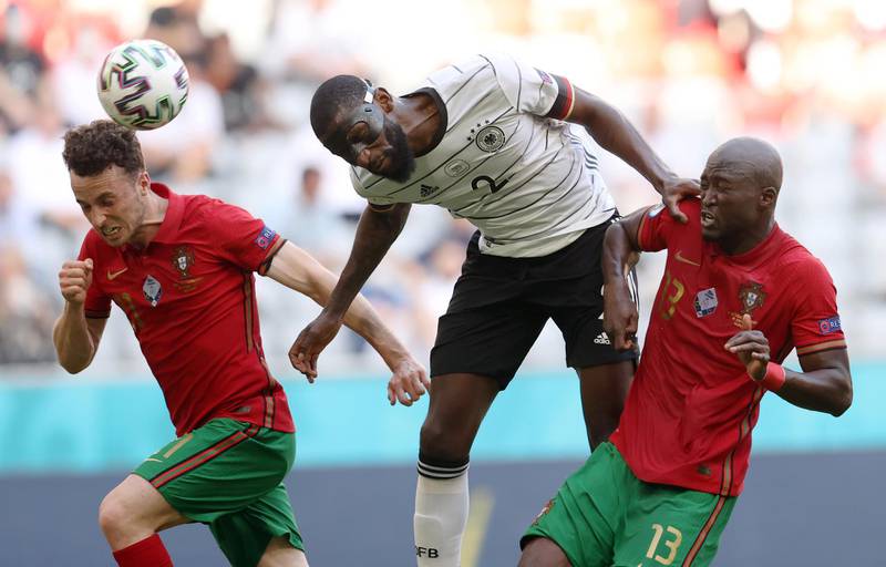 Antonio Rudiger - 7: Defender who enjoyed a little nibble of Paul Pogba’s back in the opening game nearly crossed the line with a couple of challenges against the Portuguese. Soplid from the Chelsea man overall. Reuters