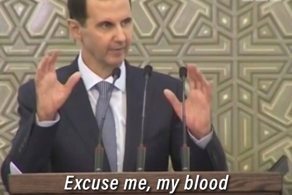 Syrian President stops speech due to ill health 