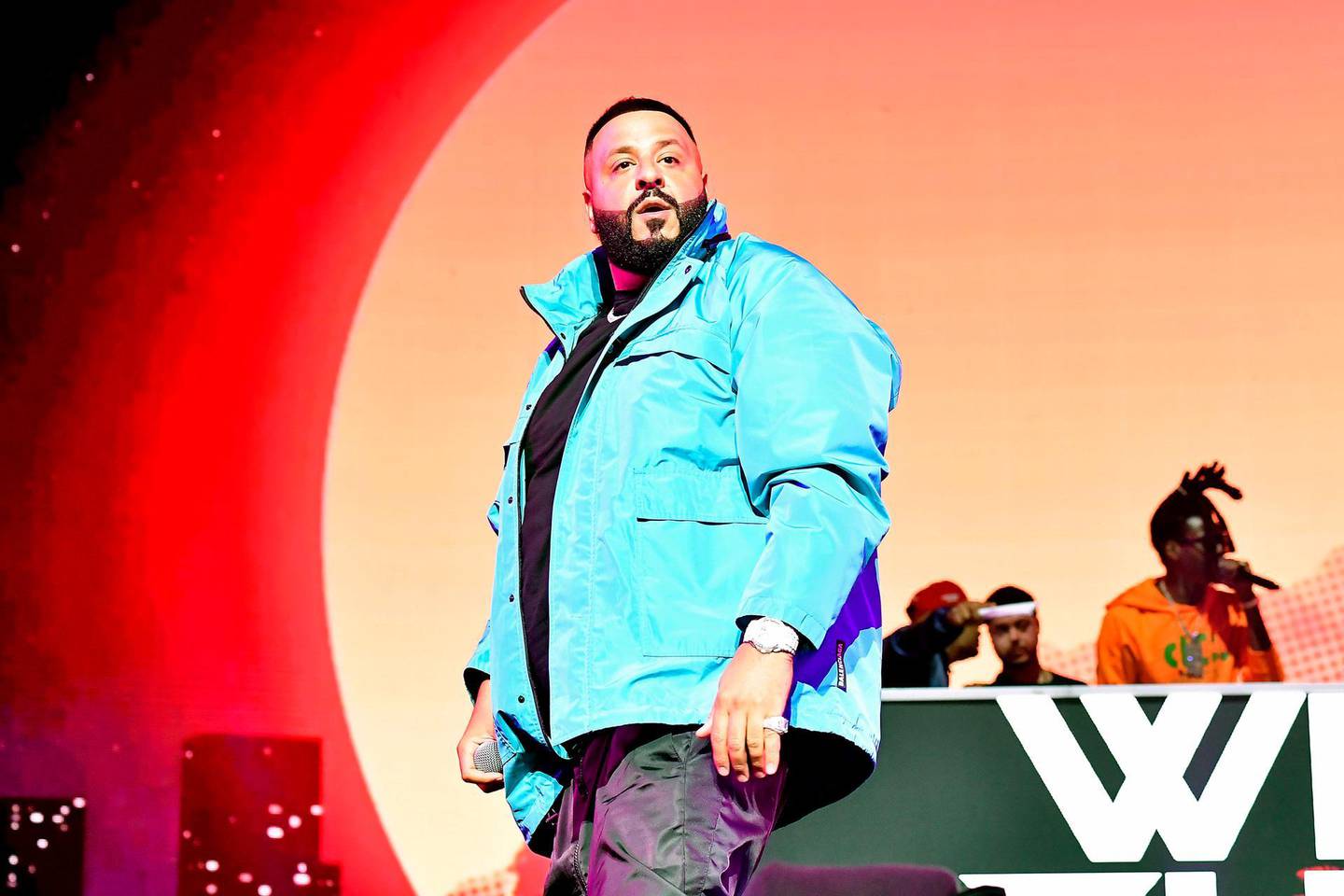 MIAMI, FLORIDA - JANUARY 30: DJ Khaled performs onstage during the EA Sports Bowl at Bud Light Super Bowl Music Fest on January 30, 2020 in Miami, Florida.   Frazer Harrison/Getty Images for EA Sports Bowl at Bud Light Super Bowl Music Fest /AFP