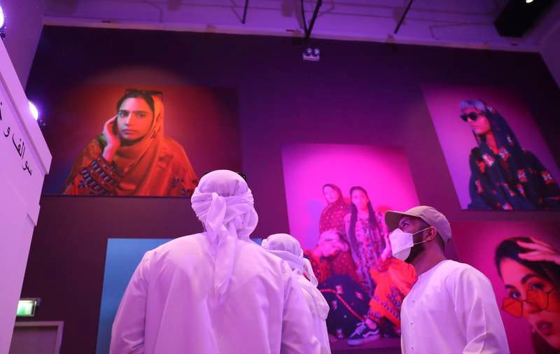 The works by Omani photographer Mahmood Al Zadjali celebrate Baluch culture. Khushnum Bhandari / The National