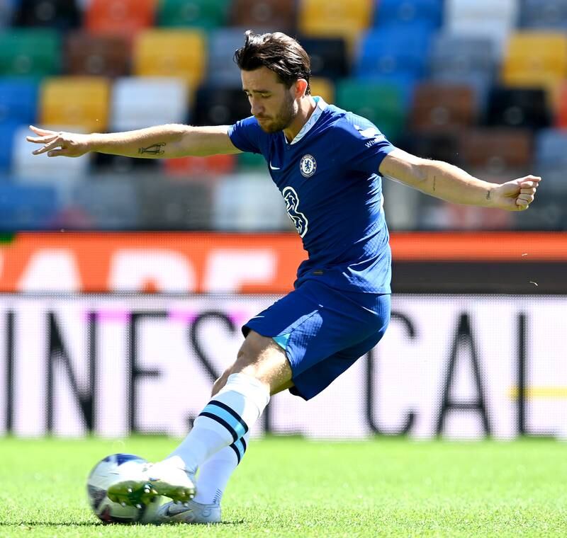 Chelsea's Ben Chilwell during the friendly against Udinese at Dacia Arena. Getty