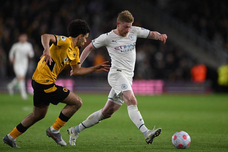=10) Kevin De Bruyne (Manchester City) Eight assists in 30 games. AFP
