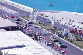 The UAE celebrates its second Union Day, in 1973, with a parade along the Corniche in Abu Dhabi. Photo: Peter Alves