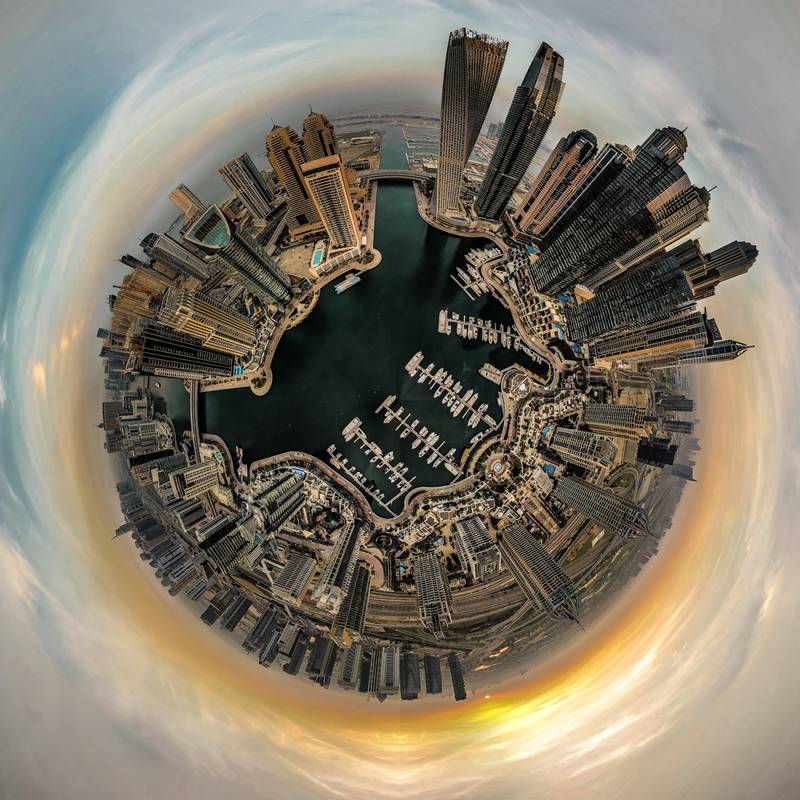 'Planet Marina', Dubai (UAE), by Aravind Appadurai Kannan, commended in the Urban category.