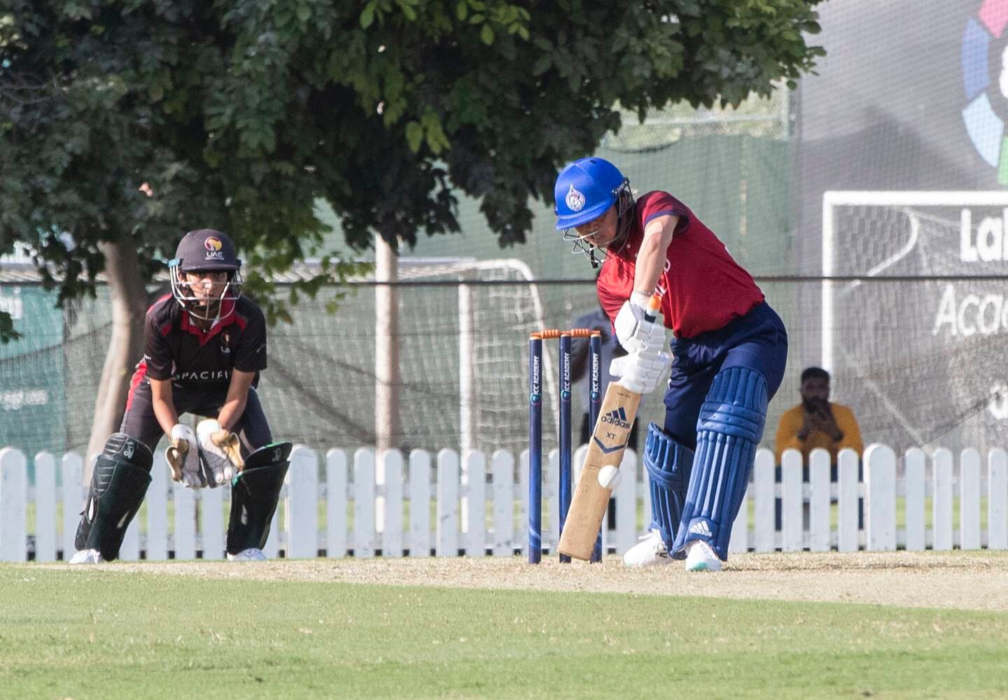 Thailand captain Naruemol Chaiwai, batting against the UAE, insists her team's target is to win the Qualifier tournament. Ruel Pableo for The National