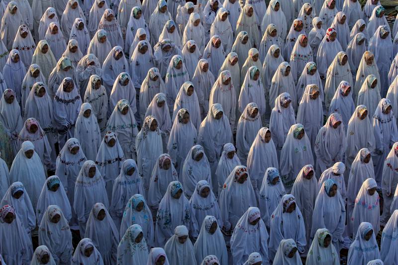 Eid Al Adha prayers take place at Al Ikhlas Mosque in Madura, East Java, Indonesia. Reuters