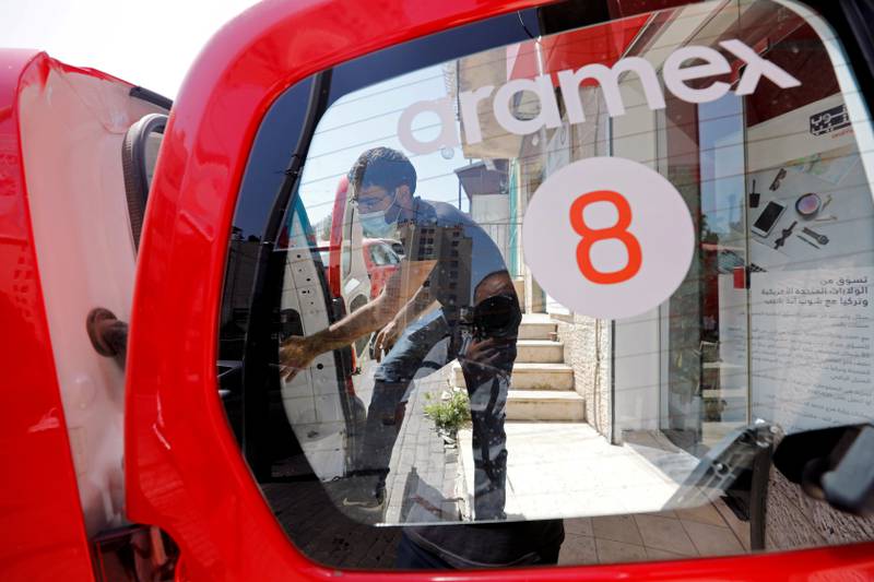An Aramex office in Bethlehem. The Dubai-listed company's shares jumped as much as 14 .92 per cent to Dh4.39, its biggest intra-day gain since January 2009, on Wednesday. Reuters