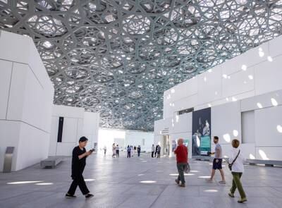 Louvre Abu Dhabi is the sister museum of the Parisian landmark. Victor Besa / The National