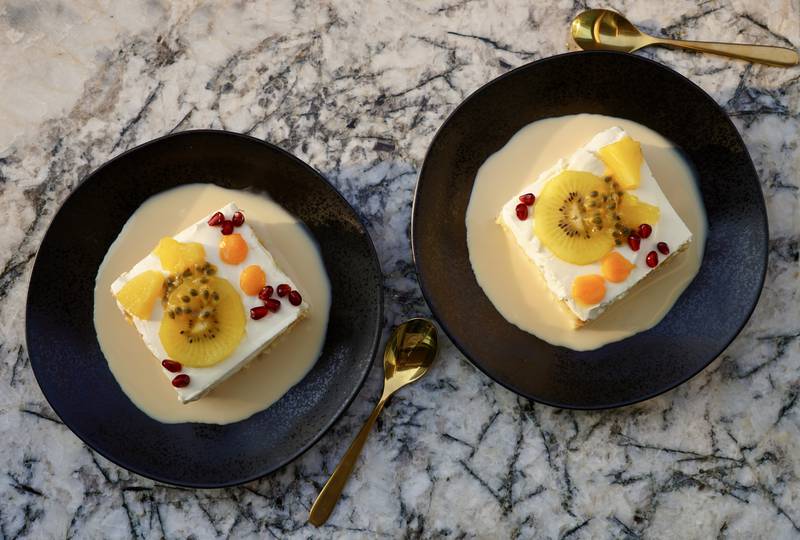 Channel a tropical vacation with this tres leches recipe. Photo: Nicole Barua