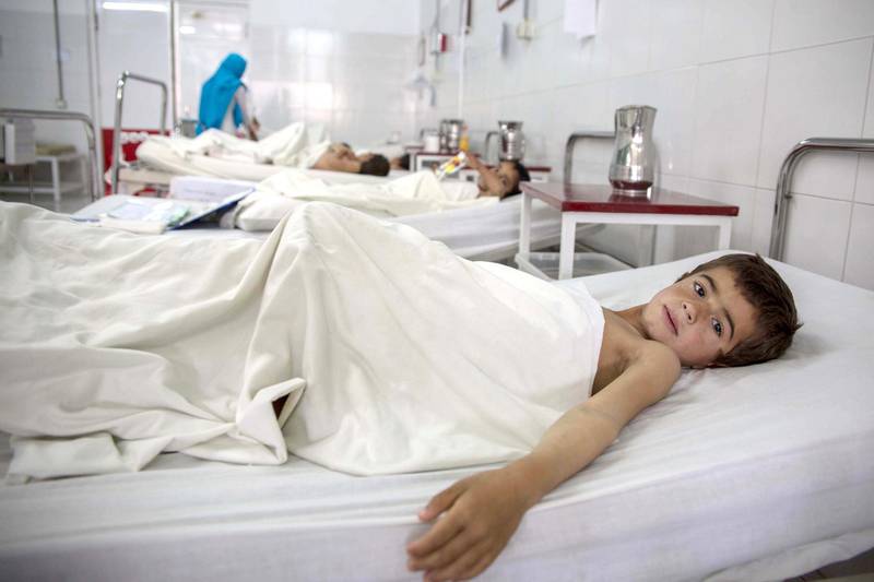 Last year, the highest number of civilian casualties in Afghanistan has been reported since records have been kept. More than 7,000 people were wounded. Here in Lashkargar, Helmand's provincial capital, children are recovering from blast injuries and gunshot wounds at the Emergency Hospital. Photo by Stefanie Glinski