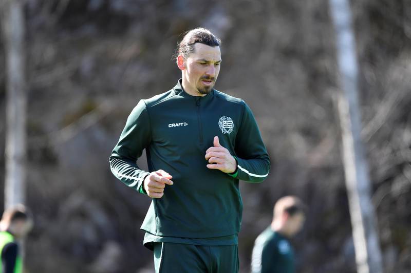 Zlatan Ibrahimovic is training in Sweden as there aren't strict restrictions in movement in the country. Reuters