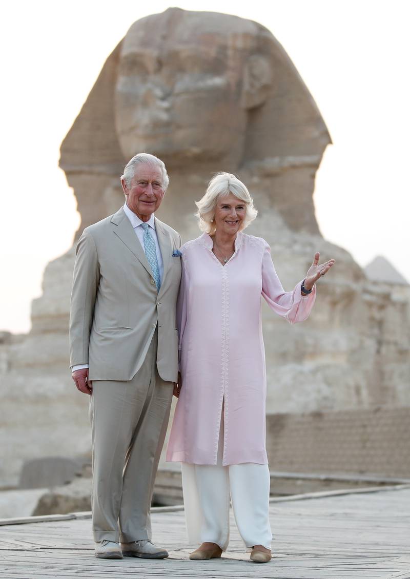 König Charles, damaliger Prinz von Wales, und Camilla, Herzogin von Cornwall, bei einem Besuch in Ägypten im Jahr 2021. Getty