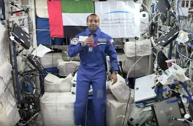 This will be the UAE’s second mission to space, following Hazza Al Mansouri’s historic eight-day trip to the orbiting laboratory in 2019 on a Russian Soyuz rocket. Photo: YouTube