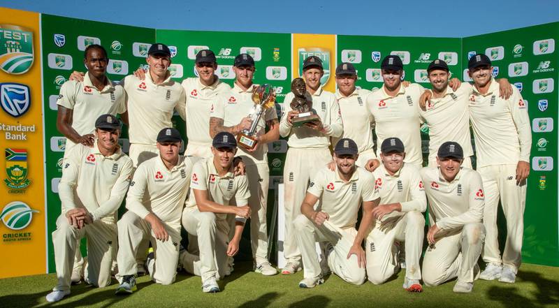 England players beating South Africa by 191 runs to win the series 3-1. AP