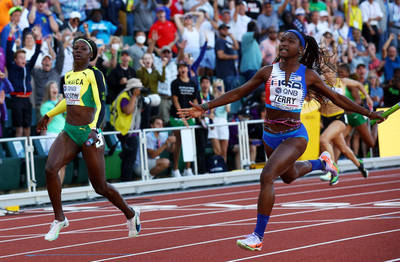 USA stun Jamaica to win 4x100m relay gold at World Championships