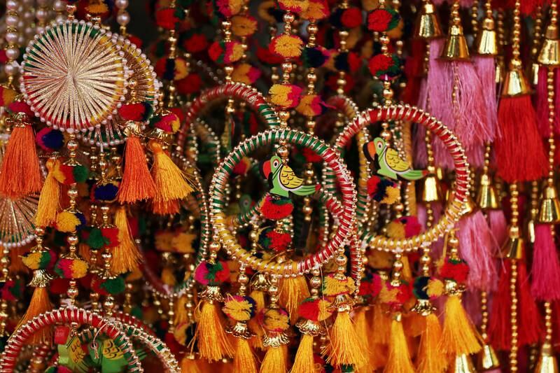 BurJuman Mall in Dubai is hosting a Diwali Bazaar for the entire month of October. Chris Whiteoak / The National