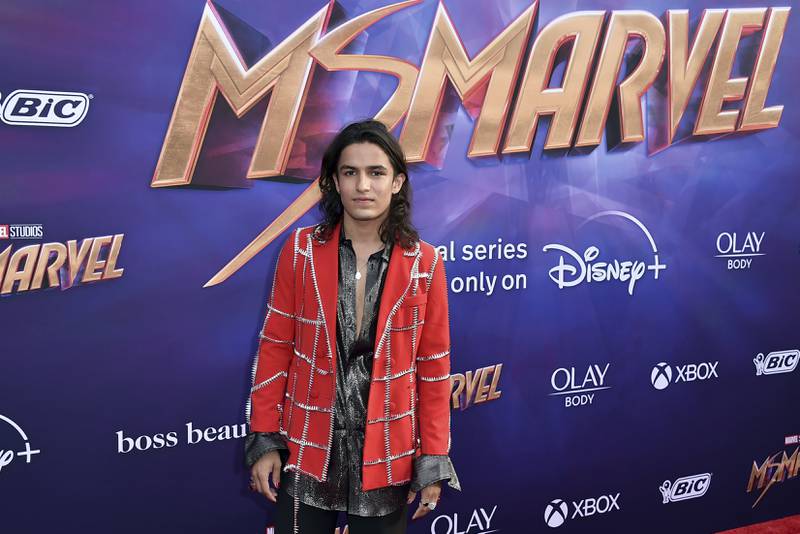 The Red Dagger is played by Aramis Knight, who wore an eye-catching outfit at the event. Photo: Invision / AP